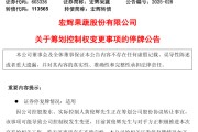 梦见救鸡明日停牌！又一A股，筹划控制权变更